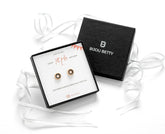 Sterling silver 18th birthday earrings in Bijou Betty gift box.