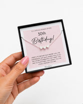 30th birthday 3 decades necklace in sterling silver