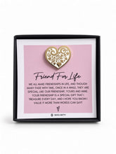 Gold Heart Pin for Friend – Friendship Keepsake Gift