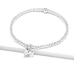 Sterling Silver Love Heart Bracelet
