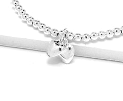 Sterling Silver Love Heart Bracelet