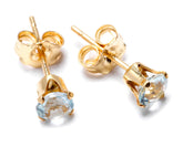 Jewellery Birthstone Aquamarine Earrings Birth Stone Gift for Girls and Women Aquamarine Earrings Gold March Birthstone Earrings.