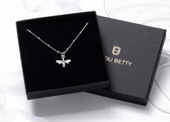 Sterling Silver Bumblebee Necklace Bee Lover Gift