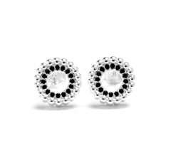 Silver Open Circle Studs, Everyday Earrings, Minimalist Earrings, Silver Stud Earring, Circle Earrings, Modern Stud Earrings, CZ Earrings