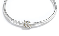 Sterling Silver 30th Birthday 3 Ring Bracelet Gift