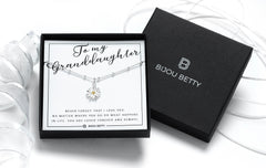 Silver Daisy Pendant Necklace For Granddaughter