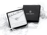 Sterling silver friendship heart necklace in Bijou Betty gift box.
