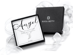 Sterling Silver Angel Wing Guardian Necklace Gift