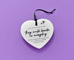 Ceramic sympathy heart keepsake in Bijou Betty gift box.