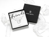 Sterling silver friendship necklace in Bijou Betty gift box.