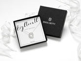 Sterling silver 18th birthday necklace in Bijou Betty gift box.