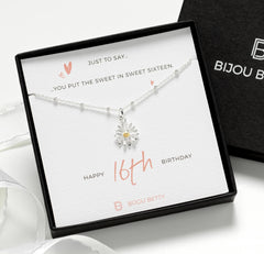 Sterling Silver Sweet 16 Necklace Gift