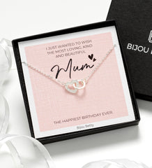 Birthday Gift for Mum: Sterling Silver Necklace with Luxury Packaging