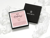 Photo: Sterling silver 30th birthday necklace in Bijou Betty gift box.