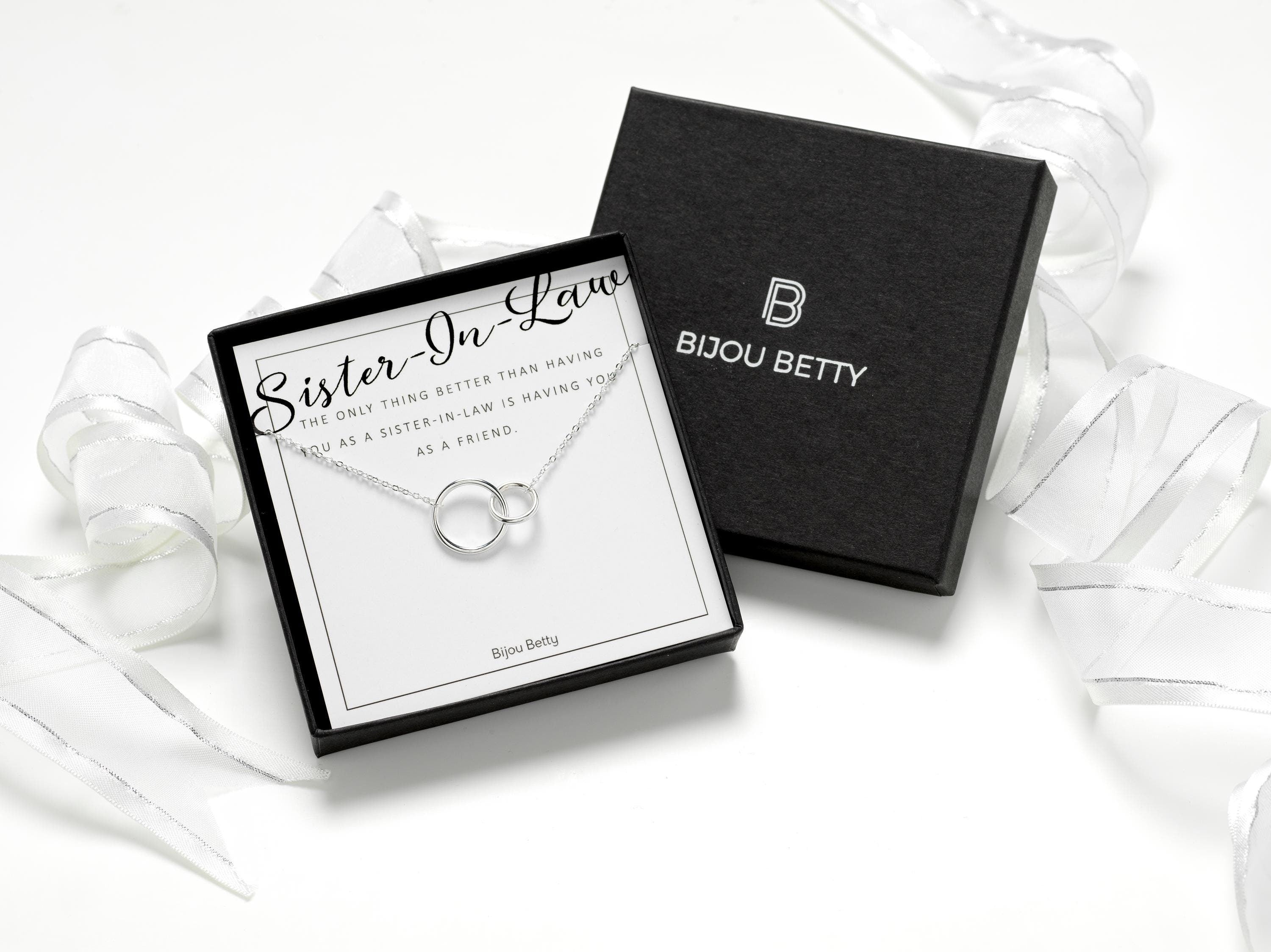 Solid sterling silver interlinked necklace or bracelet. Complete with message card and luxury packaging. Perfect gift for Birthdays, Christmas or any occassion.
