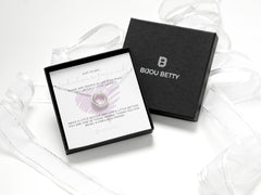 Sterling silver friendship necklace in Bijou Betty gift box.