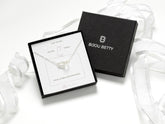 Sterling silver 17th birthday necklace in Bijou Betty gift box.