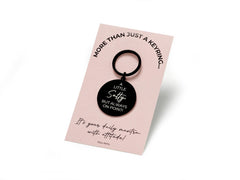 A Little Salty Keyring – Stainless Steel Funny Gift for Friend, Sister, Colleague – Witty Birthday or Christmas Gift