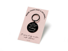 Even On My Worst Day I Am F*cking Awesome Keyring, Funny Gift for Friend, Sassy Swear Word Stainless Steel Keyring, Cheeky Gift for Sister