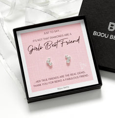 Best Friend Gifts - Best Friend Gift, Best Friend Jewellery, Friend Birthday Gift, Bridesmaid Gift, Birthday Card Earrings Friendship Gift