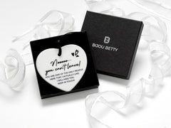 Ceramic colleague farewell heart keepsake in Bijou Betty gift box.
