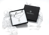Sterling silver 18th birthday daisy necklace gift for daughters, 12mm pendant, 16-18 inch chain, in Bijou Betty gift box.