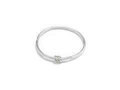 Sterling silver 30th birthday bracelet with 7mm textured rings, 925 silver, 3mm beads, stretch cord, in Bijou Betty gift box and bag with card.