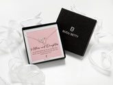 Bijou Betty’s mother daughter necklace gift set, 925 silver heart and circle pendant in gift box with bag, tissue, and card: Mother and Daughter…