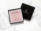 Bijou Betty’s granddaughter gift set, 925 silver butterfly necklace in gift box with bag, tissue, ribbon, and card: To a very special Granddaughter…