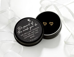 Bijou Betty be proud earrings with optional gift bag and personalised tag, great for promotion celebrations.