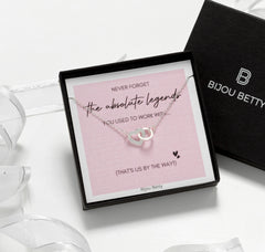 Colleague Leaving Gift - Sterling Silver Necklace for Farewell, Work Friend Keepsake