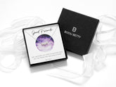 Bijou Betty’s best friend gift set, 925 silver star bead necklace in gift box with bag, tissue, and card: Good friends are like stars…