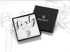 Silver 6-Ring Necklace – 60th Birthday Gift