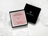 Silver heart necklace in Bijou Betty gift box with card, To a special Granddaughter - Happy Birthday!