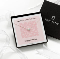 Close-up of 925 silver heart necklace with rose/gold options on 16–18-inch chain, perfect for sister gifts.