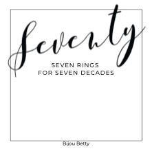 70th Birthday Gift for Mum, Sister, Grandma, Friend | Seven Decades Necklace | Seven Rings Necklace | Gift For Her