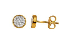 60th Birthday Gift Earrings for Her | Sterling Silver Circle Studs | CZ Earrings | Gift for Mum, Sister, Friend | 60th Keepsake