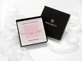 Sterling silver 8mm CZ heart bracelet in Bijou Betty gift box with 21st birthday card, ideal for daughters.
