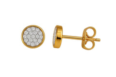 13th Birthday Sterling Silver Circle Stud Earrings Gift