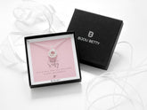 Sterling silver six-ring necklace with 10mm CZ in Bijou Betty box with 60th birthday card, ideal for mums.