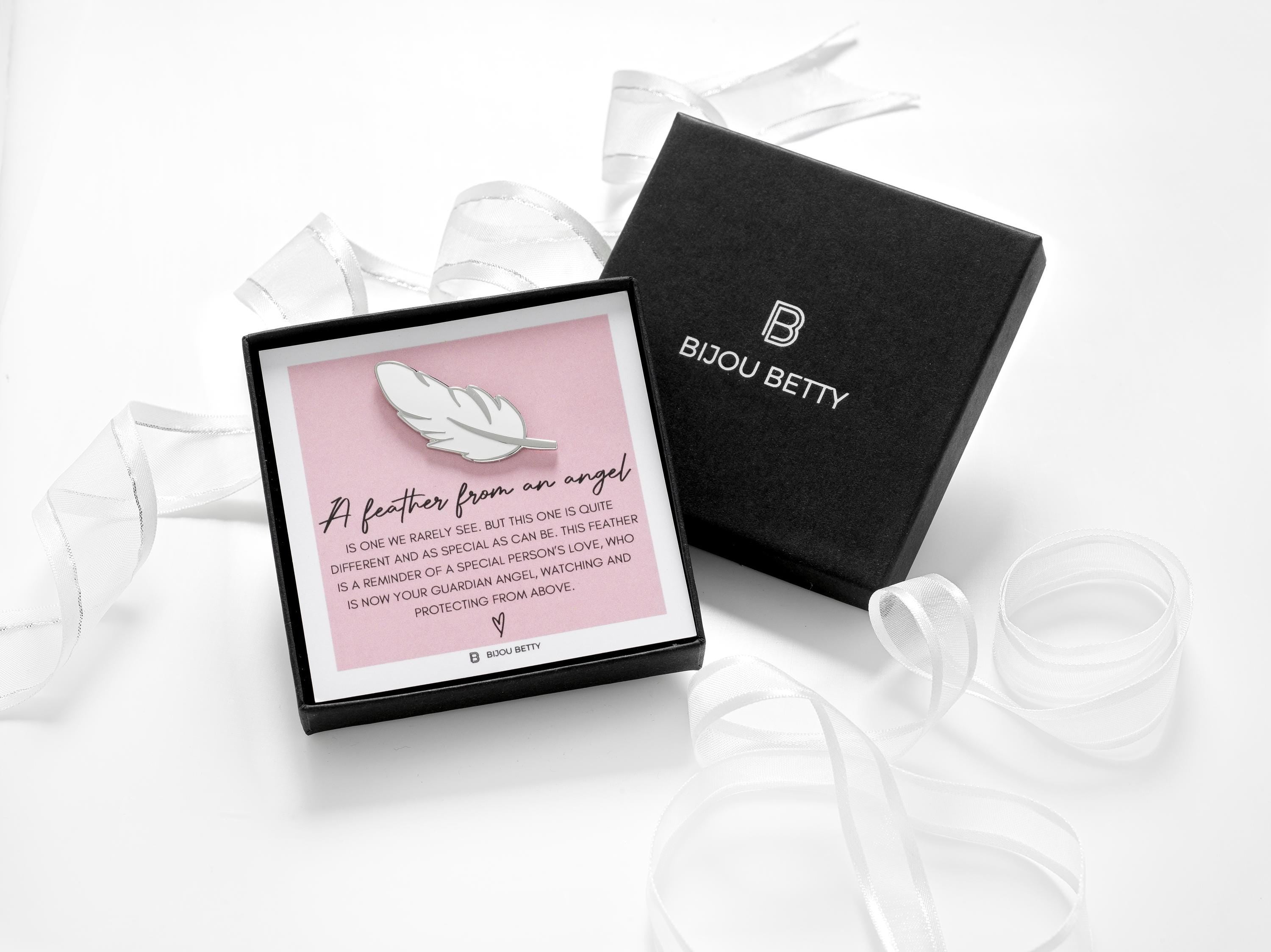 Sympathy gift, enamel pin ing gift box.