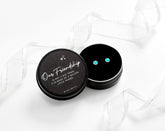 Sterling silver 5mm turquoise stud earrings in Bijou Betty box, ideal for birthdays.