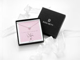 Sterling silver 9mm heart necklace in Bijou Betty box with sister gift card, ideal for birthdays.