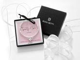 Sterling silver 9mm heart bead bracelet in Bijou Betty box with 21st birthday card, ideal for daughters.