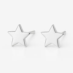 Christmas Sterling Silver Star Earrings – Gift