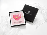 18k gold-plated 10mm heart bracelet in Bijou Betty box with friend card, ideal for birthdays.