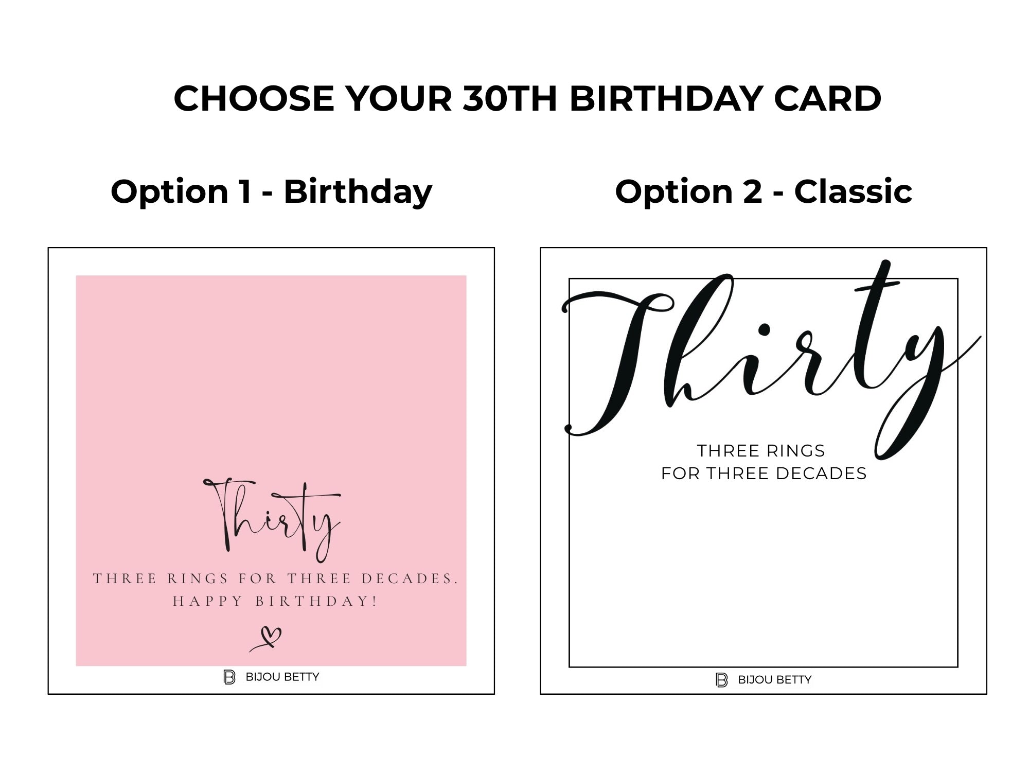 Choice of card