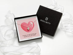 Friendship Sterling Silver Heart Necklace – Gift for Her Birthday or Christmas
