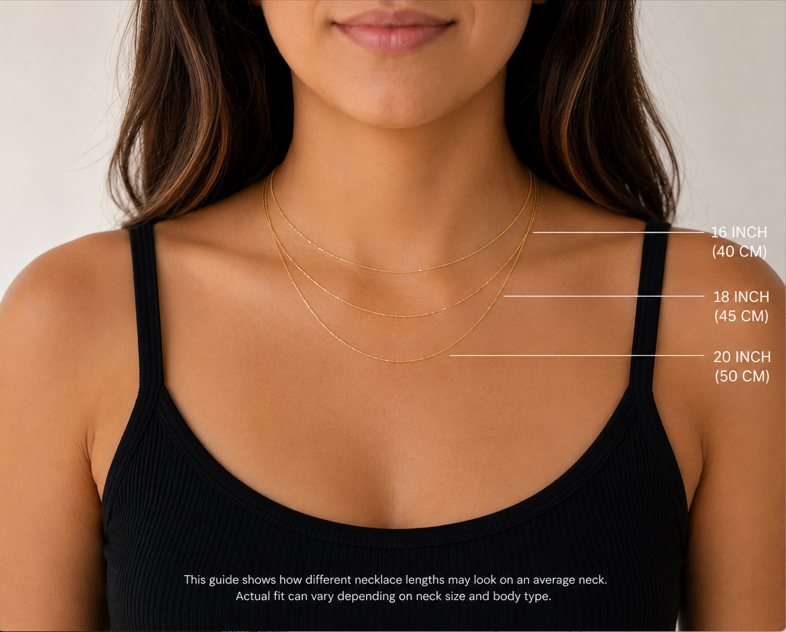 Necklace length guide