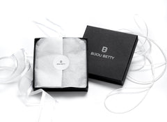 Luxury gift box with tissue paper.